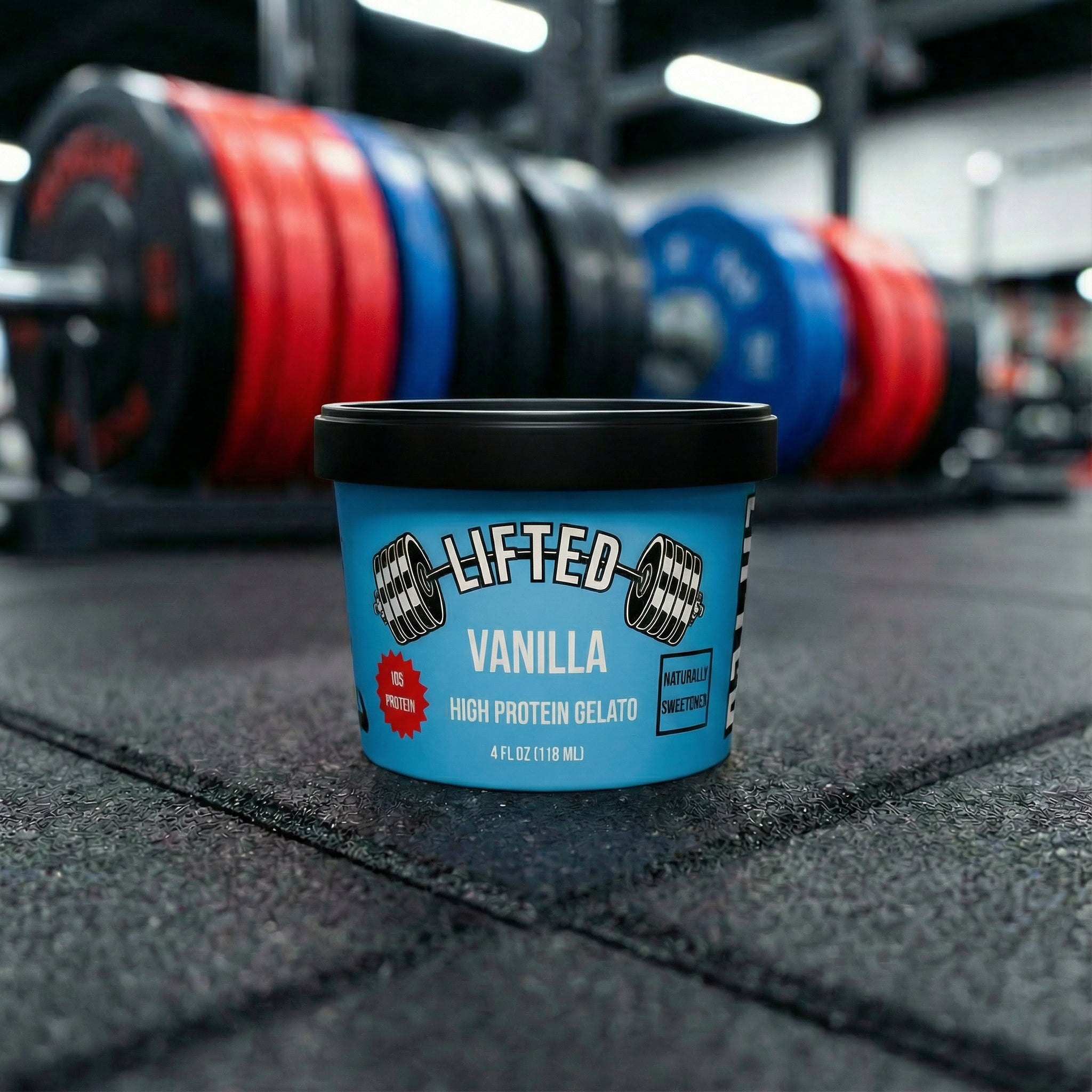 Vanilla: Lifted Gelato Vanilla Bean high protein gelato pint — 15g protein, no added sugar, whey protein isolate